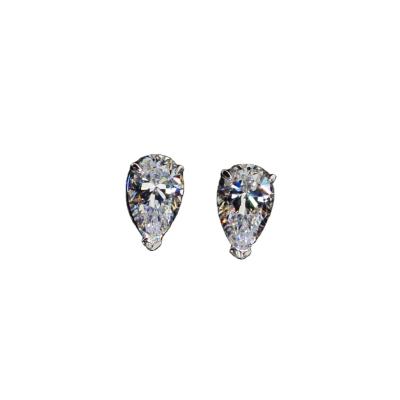 China New Fashion 5*8 Zircon S925 Sterling Silver Earrings Female Girl Romantic Gift for sale