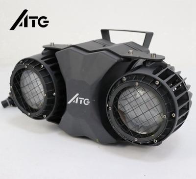 China Theme Park ATG DJ Disco Wedding Bar Club Led Stage Light Three Sides Led Spider 9*10W Laser Moving Head Light for sale