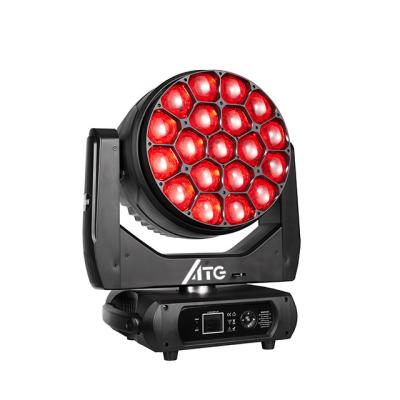 China ATG Theme Park Pixel Control Lens Rotation Disco Stage 19pcs*40w 4in1 Disco Stage Light Dmx512 Event Light Party Light Dmx512 Zoom Wash for sale