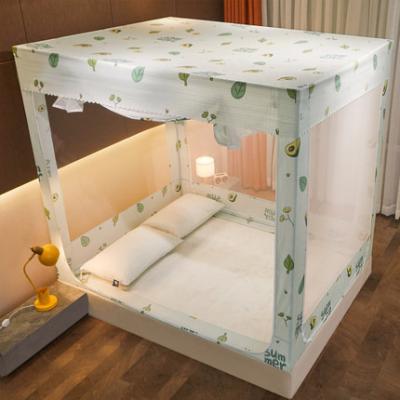 China Double Bed Nice Price Best Quality Insecticide Treated Polyester Canopy Beds Mosquito Net for sale