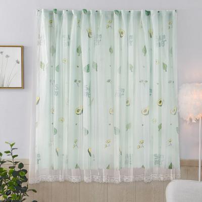 China Princess Style Punch-free Magic Sticky Double-Layer Bedroom Southeast Asia Curtains Sheer Curtain for sale