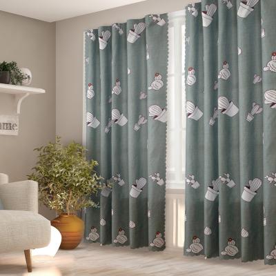 China American Print Design Half Blackout Bird Blackout Curtains For Living Room Window Screen Bedroom Tulle Curtain Fabric Drapes for sale