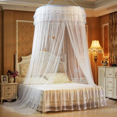 China Insecticide Treated Fashionable Round Thickened And Densified Circular Ceiling Foldable Hanging Adult Mosquito Nets for sale