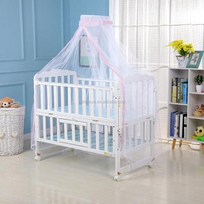 China Folded Girl's Room Crib Netting Hung Dome Mosquito Net Baby Crib Mosquito Net Room Decor Children's Bed Canopy with Bracket Bracket for sale