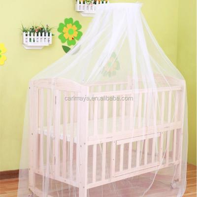 China Folded 6 Colors Children's Bedding Around Lace Mosquito Net For Baby Sleeping Crib Netting Princess Dome Bed Canopy for sale