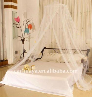 China Folded round mosquito nets with lace or chiffon bed canopy for sale