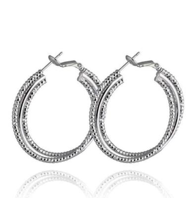 China Twist Chunky Silver Gold Hoop Of Love Gift For Women 925 Sterling Silver Large Hypoallergenic Hoop Earrings for sale