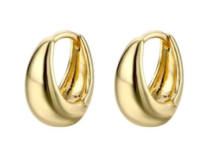 China 14k 925 Gold Hoop Earrings Personalization Jewelry Sterling Silver Gold Plated Hoop Earrings Jewelry Hoop Earrings for sale