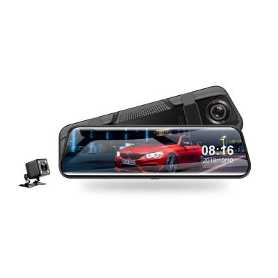 China Loop Recording Full Screen Streaming Car DVR 9.35 Inch Touch Screen Car Rearview Mirror Recorder for sale