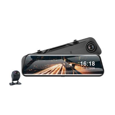 China NIGHT VISION 11.66 Inch Big Screen 2K Dual Touch Screen Rearview Mirror Full Lenses Car DVR Dash Cam Camera for sale