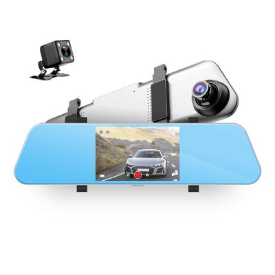 China Best Price 1080P Dual Lens NIGHT VISION 5 Inch Car Rearview Mirror Dash Camera DVR Dashcam for sale