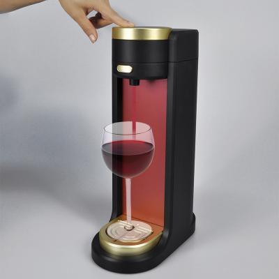 China Viable Pourer Beverage Dispensers Pump One Touch Dispenser Conservator Decanter Magic Red Wine Aerator for sale