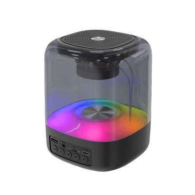 China Mini Factory Portable mini wireless loudspeaker  bluetooth TF card subwoofer speaker Built-In Wireless Speakers in RGB light for home for sale