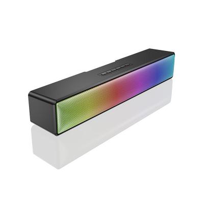 China PORTABLE RGB Bluetooth wireless+wired speaker supporting TF card USB 1800mah battery speaker for TV/karaoke/laptops/mobile/ live for sale