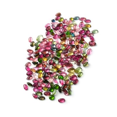 China Hot Multi Color Brilliant Cut Stone Tourmaline Loose Natural Tourmaline Polishing Product Price for sale