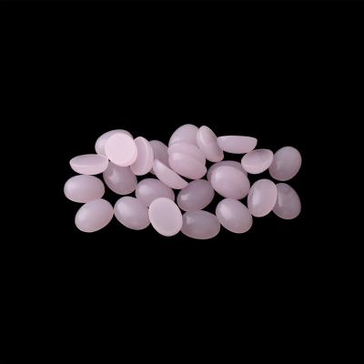 China Diamond High Quality Synthetic Loose Hot Pink Gemstone Glass Stone Polishing Oval Pink Gemstones for sale