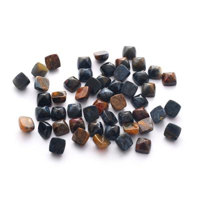 China Natural Pietersite Gemstone Lucky Crystal Beads Tiger Quartz Polishing Round Cut Cut For Gift for sale