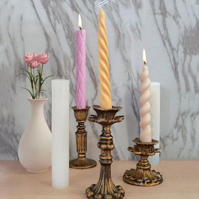 China Band Candle Silica Gel Mold DIY Hand Spamming Gypsum Spamming Stone Decoration Viable Spiral Abrasive Food Grade for sale