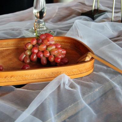 China Home.Restaurant.Bar.Hotel.Wedding Tray Home Hotel Kitchen Cutlery Handmade Decorative Bamboo Serving Tray for sale