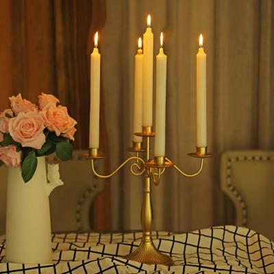 China Creative Home Metal Art Decor European Style Candlestick Candlestick Desk Decoration for sale