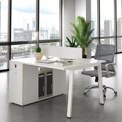 China China Factory Wholesale Modern Metal Frame Easy To Install Two Seat Office Table Staff Divider Workstation for sale