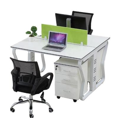 China Wholesale Convertible Manufactures Modern Fashion Design Cubicle Computer Desk Splits 2 Person Office Workstation for sale