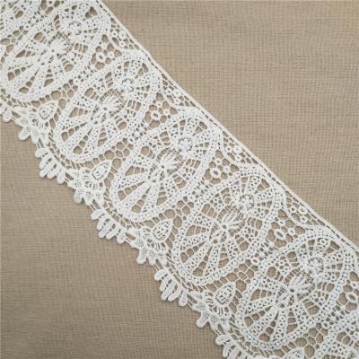 China Sustainable 15cm Cotton Guipure Lace Trim Curtain Lace Trimming for sale