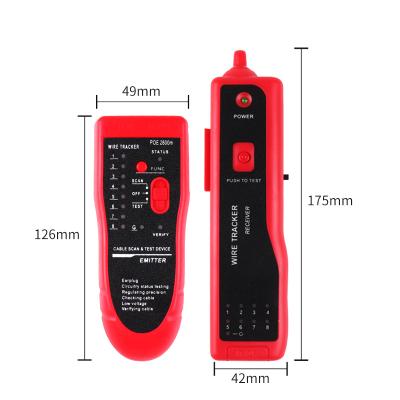 China Project Factory Wholesale Customization LAN Network Cable Tester Ethernet Wire Tracker Detector Telecommunication Network Red Line Finder for sale