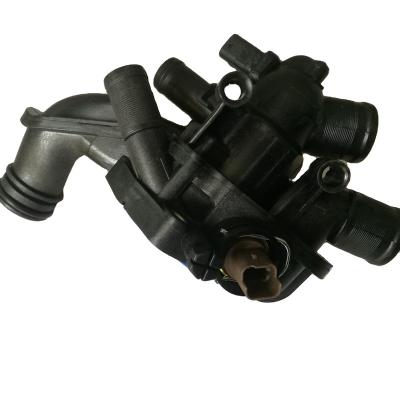 China PVC Engine Coolant Thermostat Housing With Sensor 11538699290 11537534521 1153753454A for sale