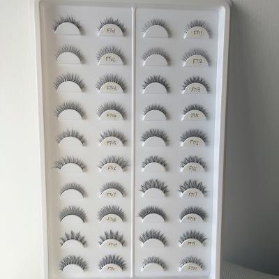 China Light Weight READY TO SHIP Korea Natural False Eyelashes False Eyelashes Natural Clear Strip for sale