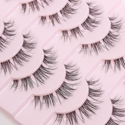 China Hot Selling Strip Eyelashes Natural Light Multipack False Eyelashes Natural Natural Eyelashes for sale