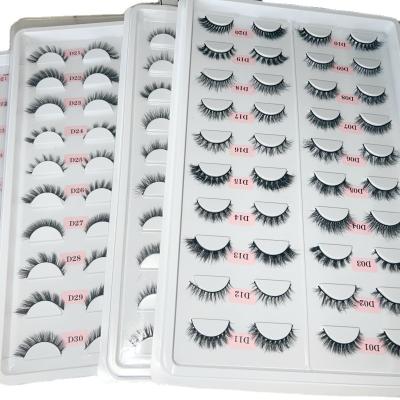 China 2023 New Style Light Natural Siberian 13mm Mink Eyelashes 3d Eyelash Nature Box Eyelash Extensions for sale