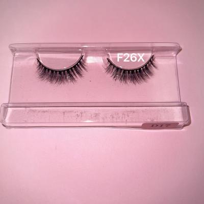 China 100% Light Siberian Mink False Eye Lashes Natural Tapered Strip False Eyelashes For Brand Custom Wholesale for sale