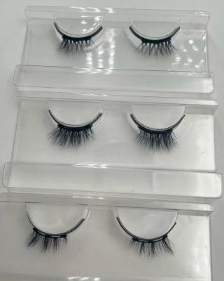 China 2023 new style light natural 3d lashes 3d lashes mink lashes magnetic natural lashes wholesale for sale