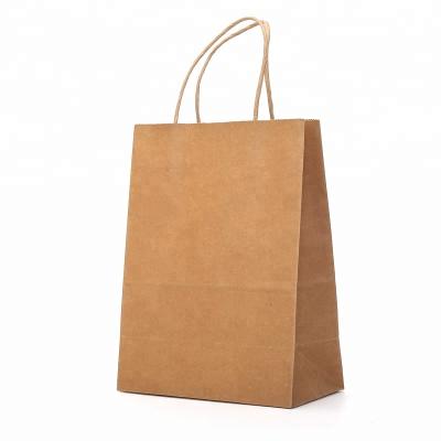 China BIODEGRADABLE Recyclable Gift Kraft Paper Bag Kraft Paper Shopping Bag for sale