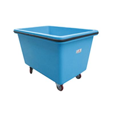 China Laundry OEM Customized Garment Factory Four Wheels Fabric Storage Equipment Fiberglass Laundry Cart For Linens Collection for sale