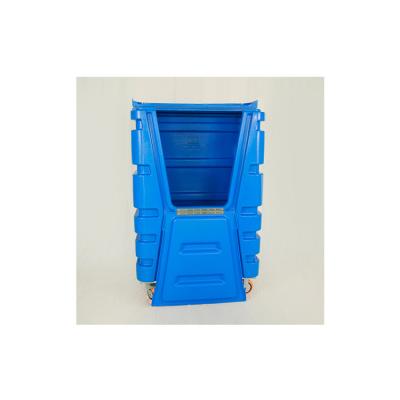 China Heavy Duty Plastic Laundry Roll 1150L Container Cage Trolley For Warehouse And Laundry for sale