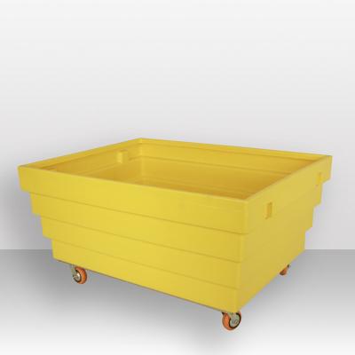 China Large Volume Plastic 1100L Laundry Cart Laundry Carts Mobile Container For Hospital And Hotel Laundries for sale