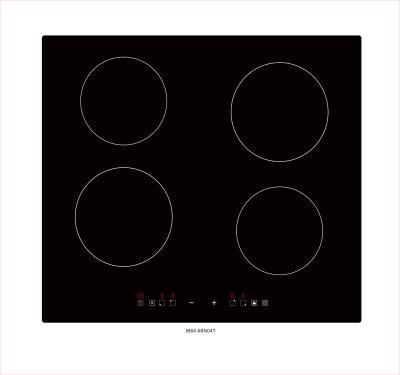 China Power Saving Four Burner Cooktop Heating Built In Induction Cookers Touchpad Cooktop Mill Cooking Electric Infrared Stove Burner Ceramic Glass for sale