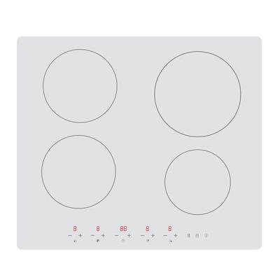 China Hotel 2021 built in 3500w induction hob protector coating induction digital hob in white glass cooktop for sale