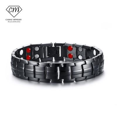 China Therapeutic Magnetic Ion Energy Bracelet Simplicity Magnetic Energy Health Stainless Steel Jewelry Healing Bio Bracelet for sale