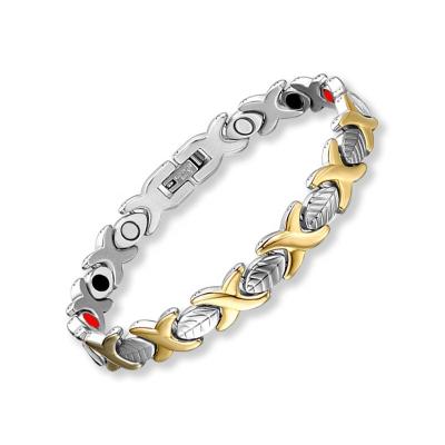 China Simplicity Health Bio Negative Ion Health Care Bracelet Magnetic Titanium Steel Energy Bracelets Bracelets Customized for sale