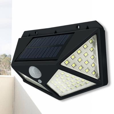 China Solar Garden Night Light Powered Wall Lamp 100 Led Pir Motion Sensor Night Solar Light Outdoor Garden Lighting for sale