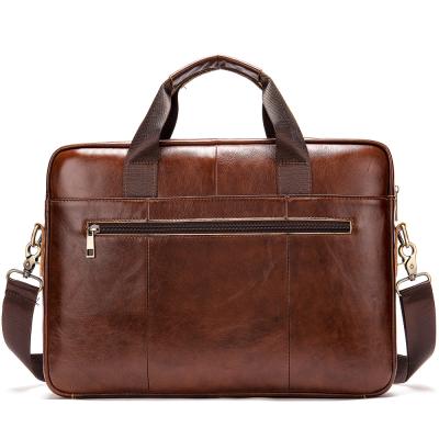 China New Arrival Vintage Custom First Layer Cowhide Men's Casual Handbags Messenger Bag 14 Inch Real Leather Laptop Bag Business Bag Men's Handbags for sale