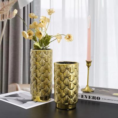 China Modern Decorative Large Luxury Porcelain Vase Decorative Classic Ceramic Vase Modern Vases For Home Decor for sale