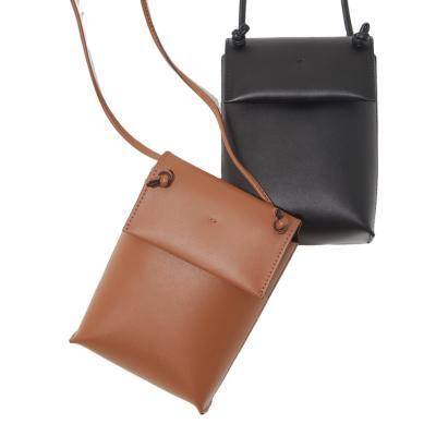 China Fashion Custom Ladies Phone Bag Cross - Body Cell Phone Bag Genuine Leather Cell Phone Bag for sale