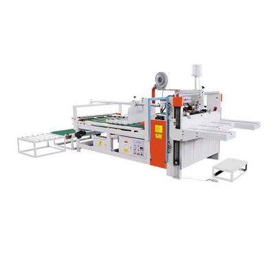 China Corrugated Box Processing China Luxury Semi-automatic Carton Folder Gluing Stitching Machine For Carton Box for sale