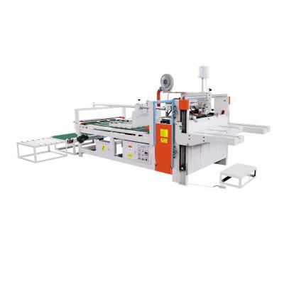 China Wholesale Corrugated Box Processing Plant Small Cardboard Paper Box Semi-automatic Folder Sticking Stitching Machine for sale