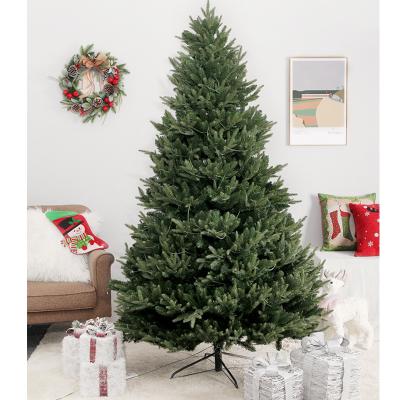 China 120cm PVC Artificial Christmas Tree With LED Light Thick Leaves Mixed Tree For Christmas Decoration Supplies for sale