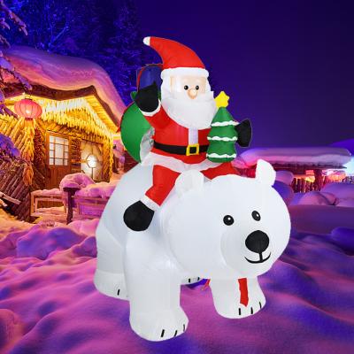 China New Design Chirstmas Decor Inflatable Doll Christmas Season Inflatable Christmas Tree LED Light for sale